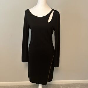 A.B.S. COLLECTION BLACK LONG  SLEEVE DRESS SIZE S